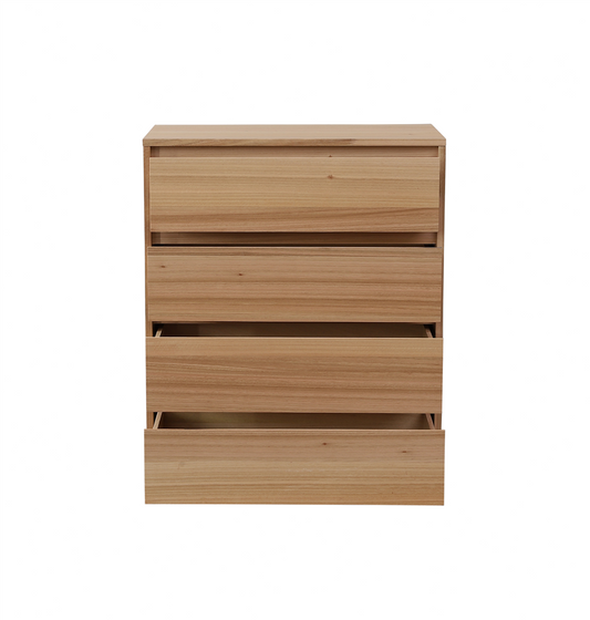 Brayden Drawer Messmate Timber Tallboy - Natural