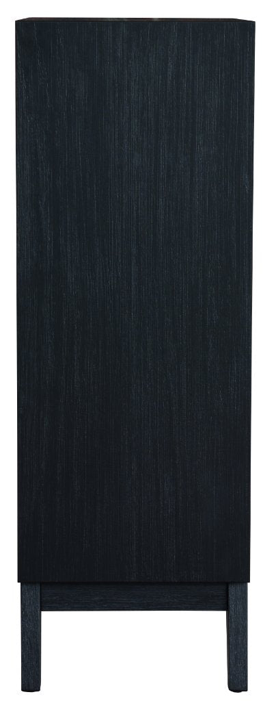 Guinevere 4 Drawer Tallboy - Brushed Black