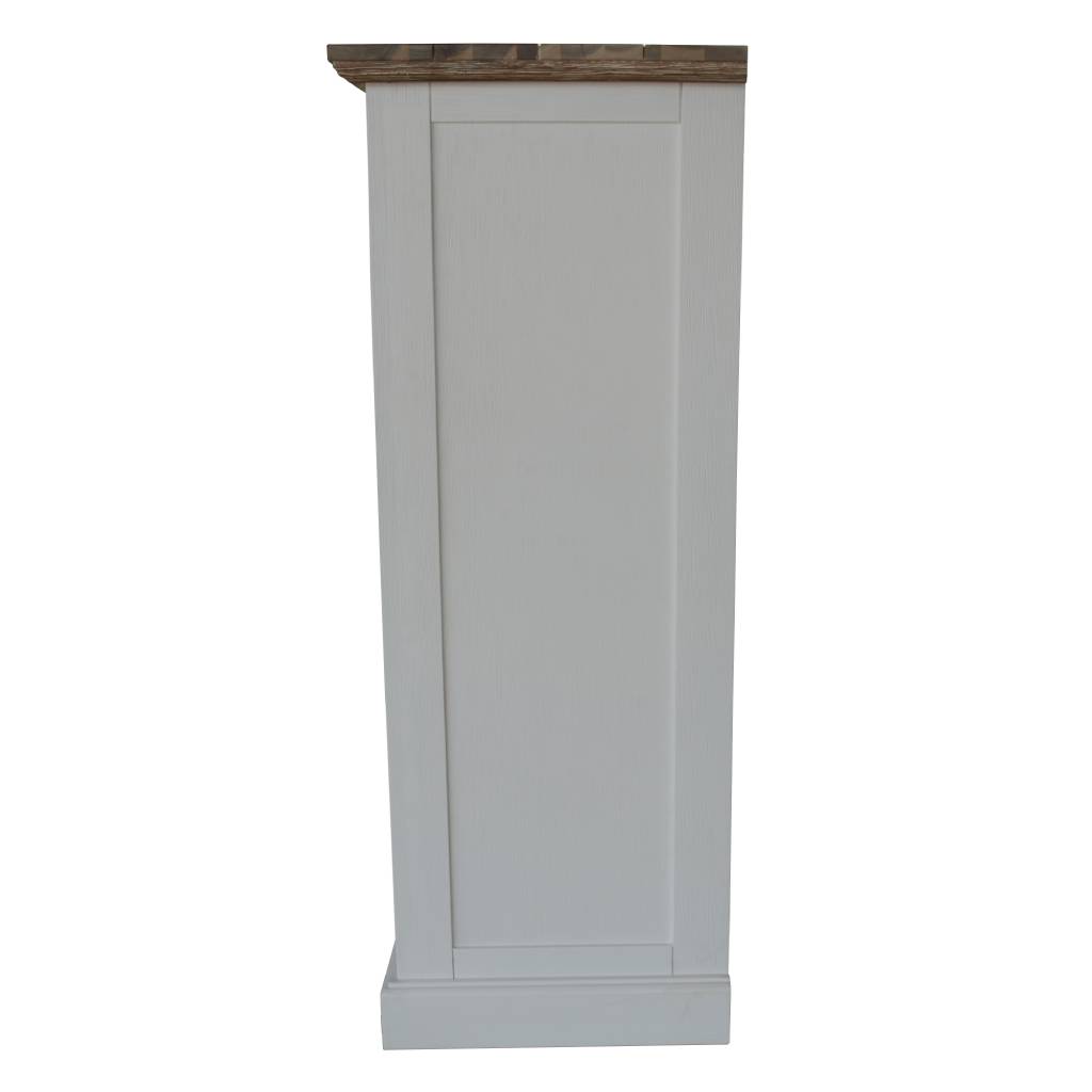 Florkestone 2 Over 3 Drawer Acacia Timber Tallboy - Multi Colour