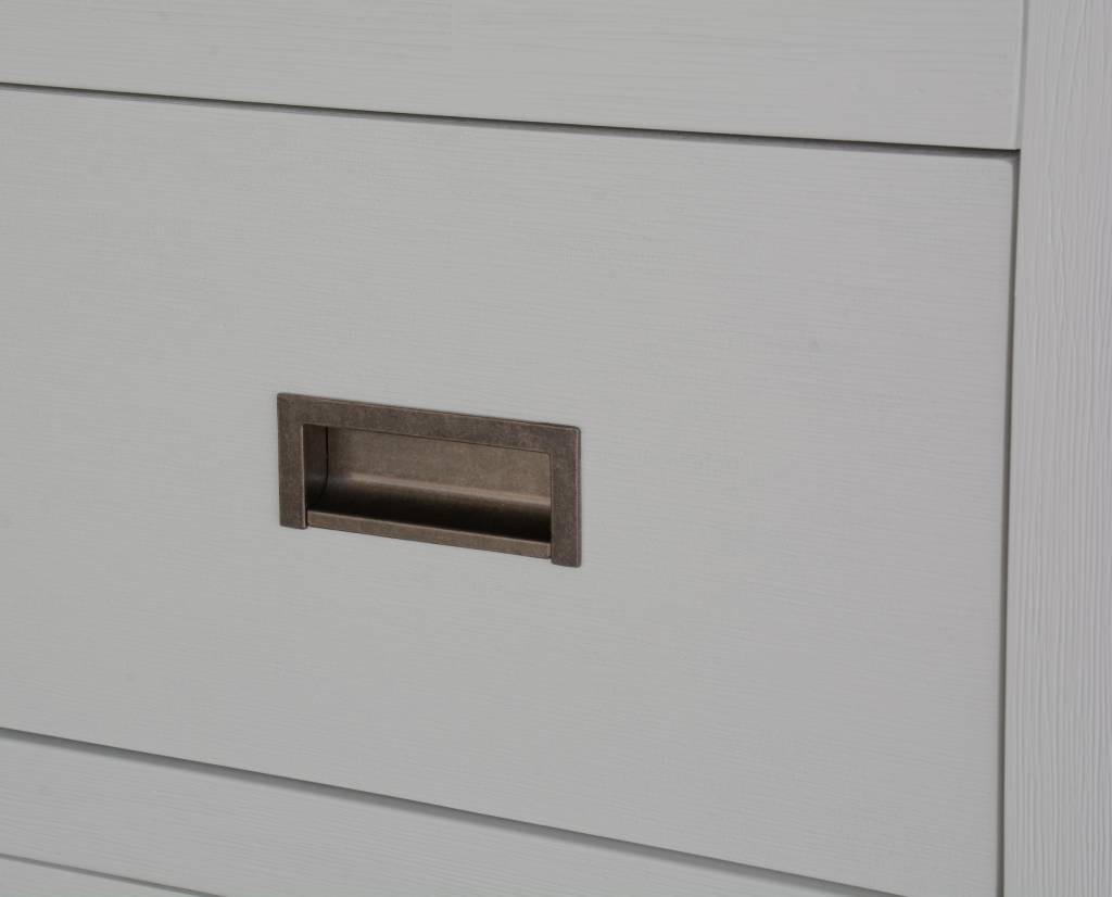 Florkestone 2 Over 3 Drawer Acacia Timber Tallboy - Multi Colour