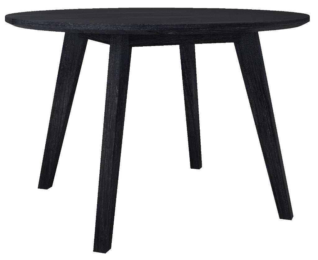 Ella 5 Piece Round Dining Set - Black