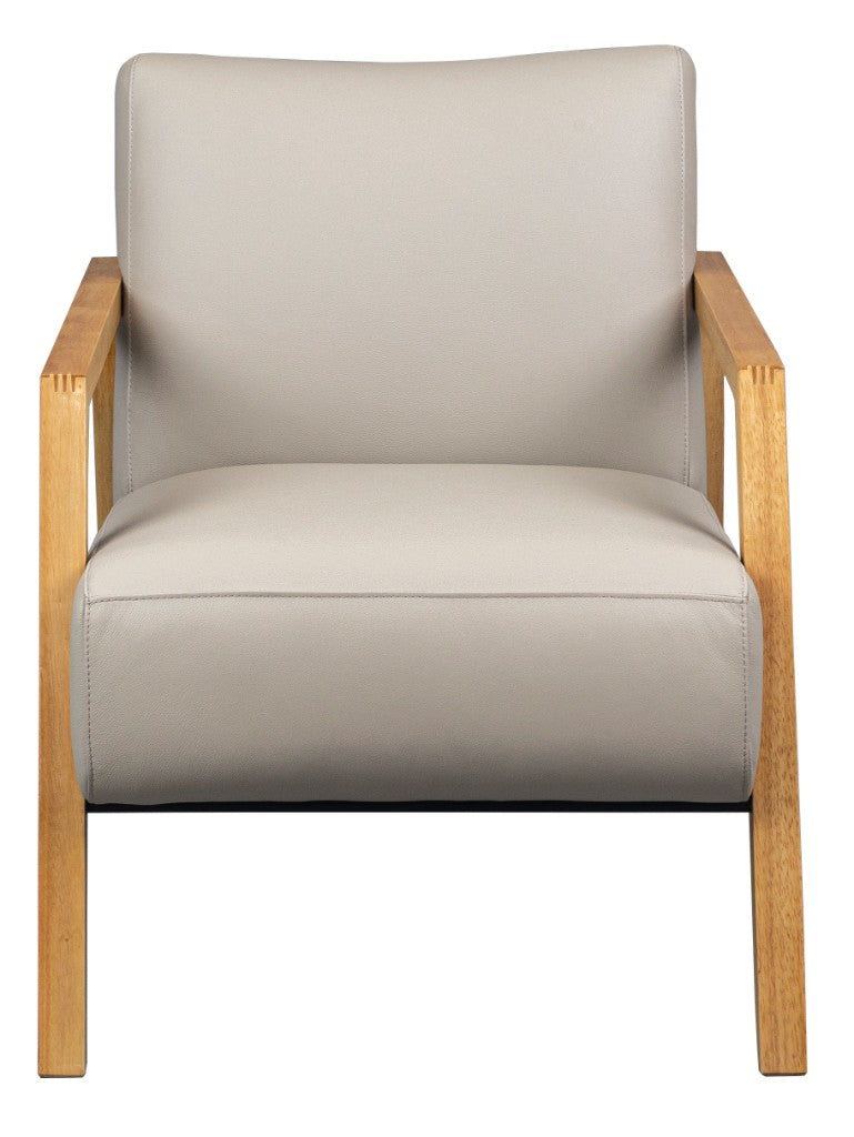 Michonne Leather Armchair - Wheat