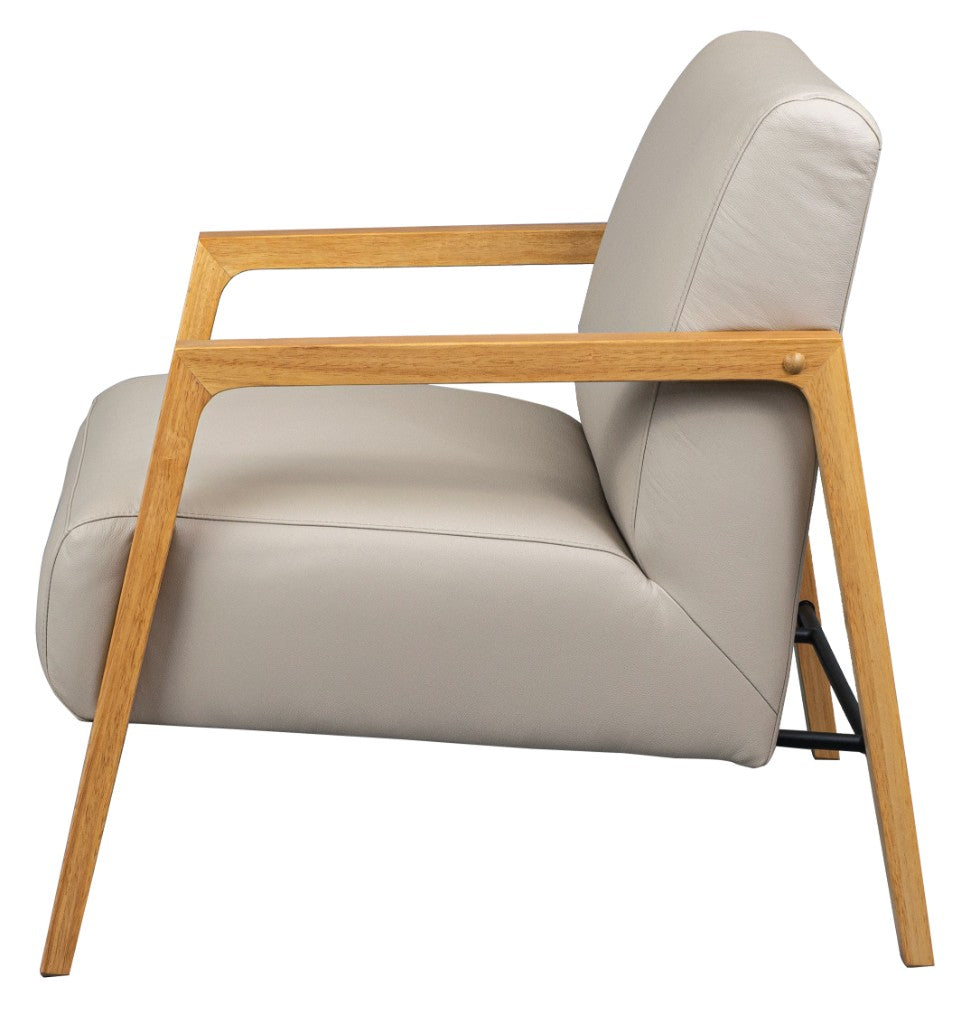 Michonne Leather Armchair - Wheat