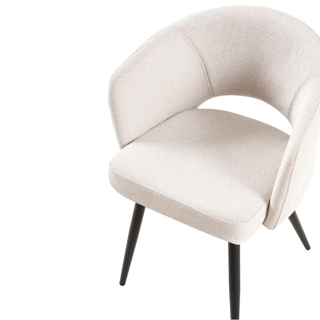 Madelline Fabric Dining Chair - Beige