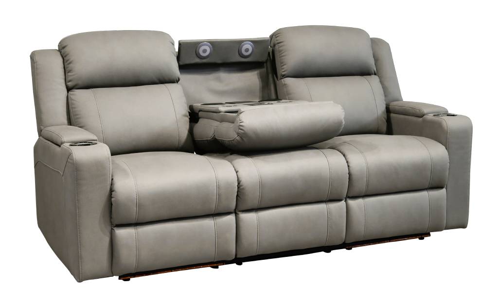 Academy Fabric 3-Seater Lounge with Multifunctional Tray