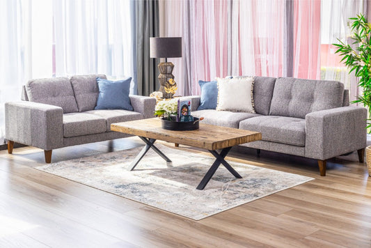 Vanja Fabric 3 + 2 Seater Sofa Set