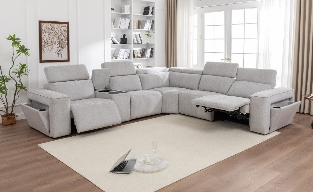 Skyler 6 Seater Modular Recliner Sofa