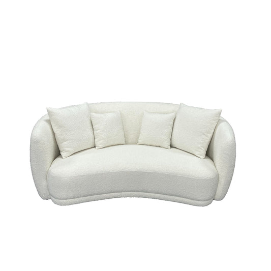 Annika Boucle Fabric Sofa