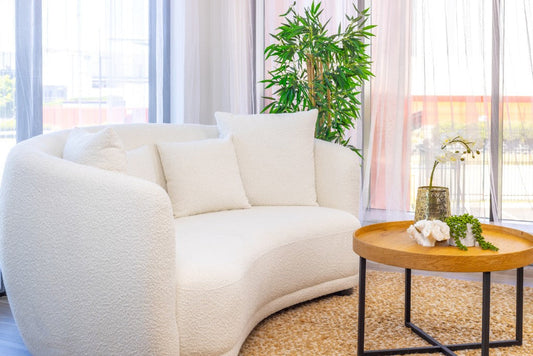 Annika Boucle Fabric Sofa