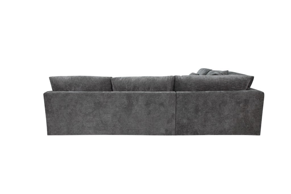 Loft Corner Modular Fabric Sofa Lounge - Licorice