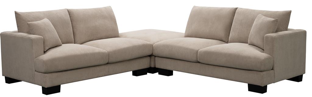 Nordic 3 Piece Modular Lounge with Ottoman