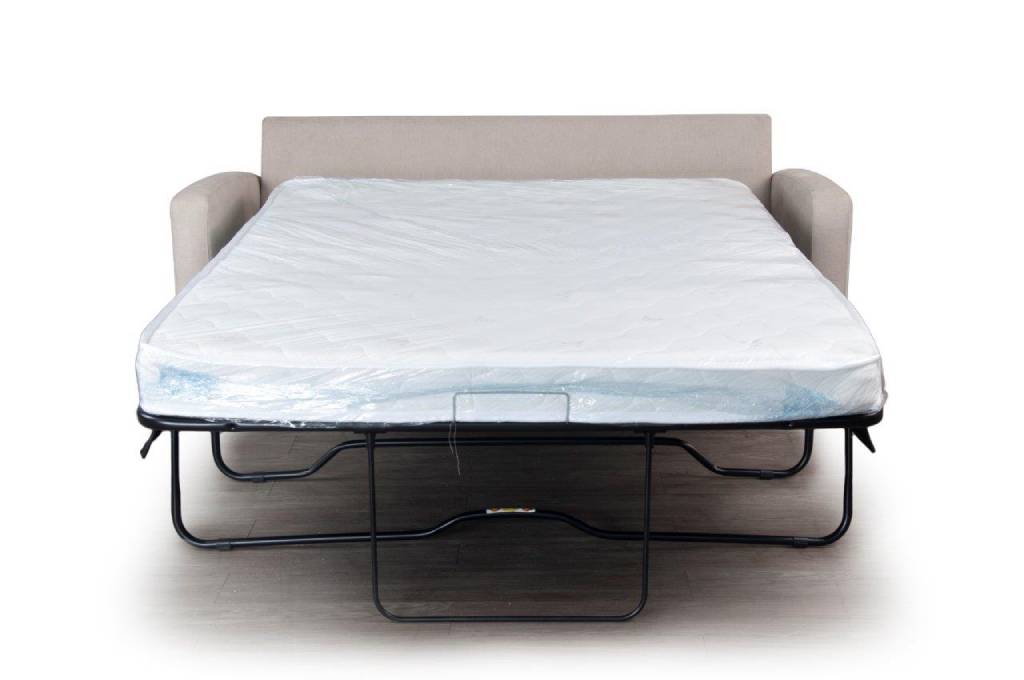Zoe 2 Seater Double Sofa Bed with Mattress - Taupe