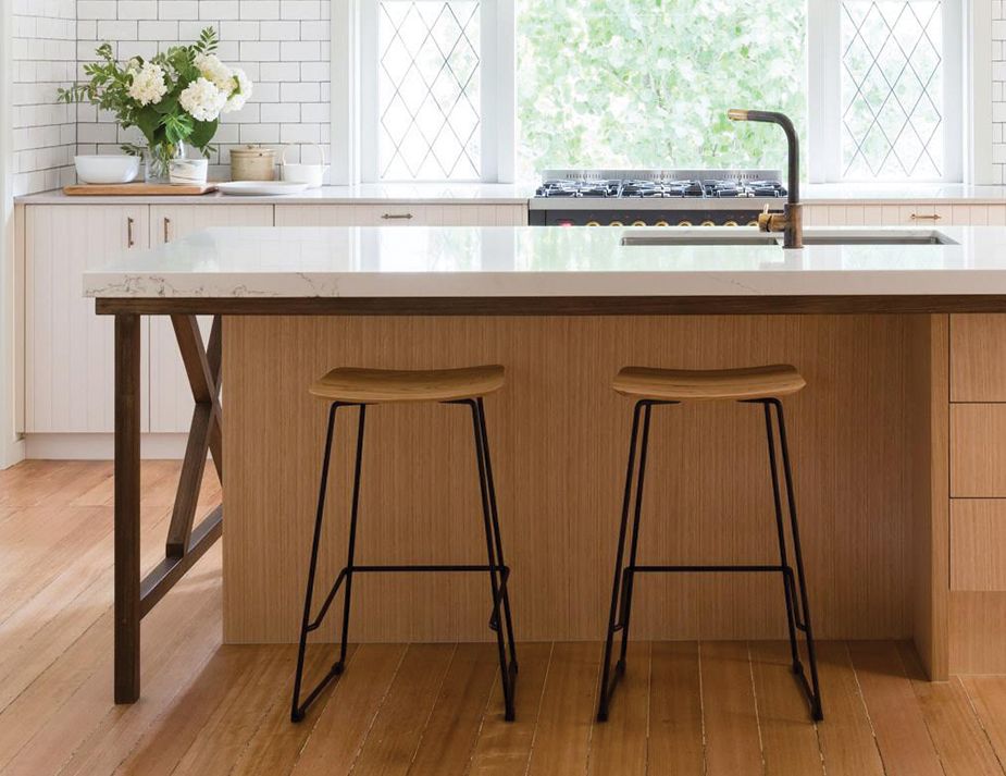 Winnie Stool – Italian White Leather