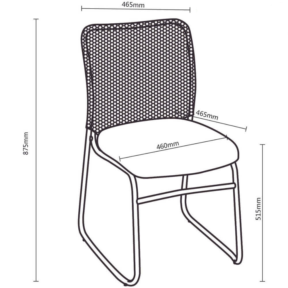 Studio Stacking Office Chair - Black