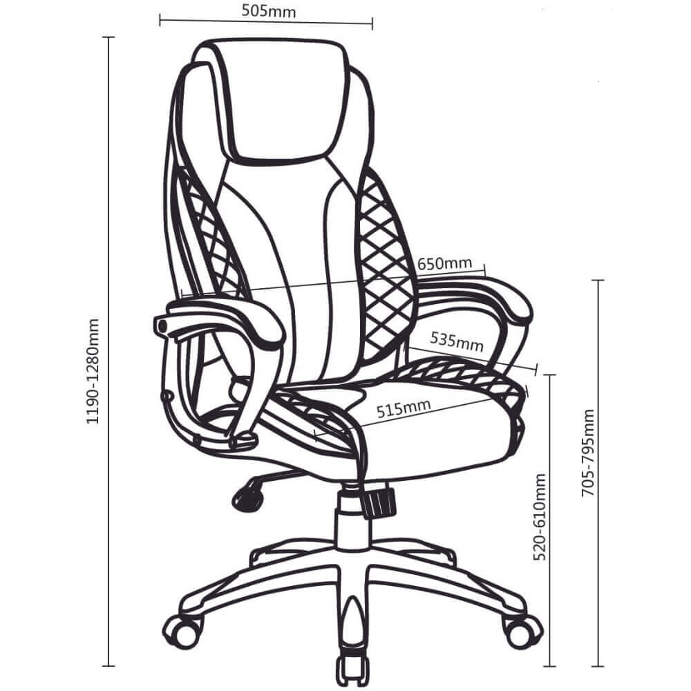 Tristar Executive Office Chair - Black