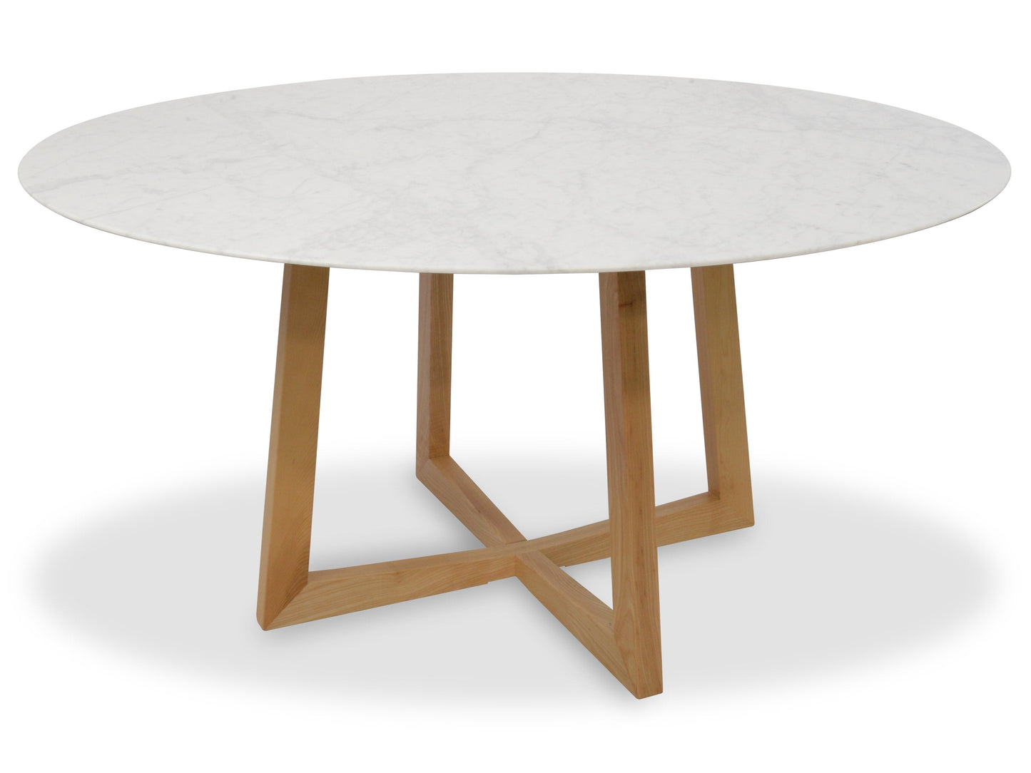 Zodiac 1.5m Round Marble Dining Table - Natural