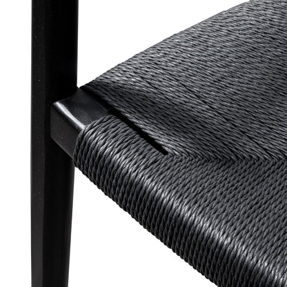 Ex Display - Sunday Round Dining Armchair - Full Black