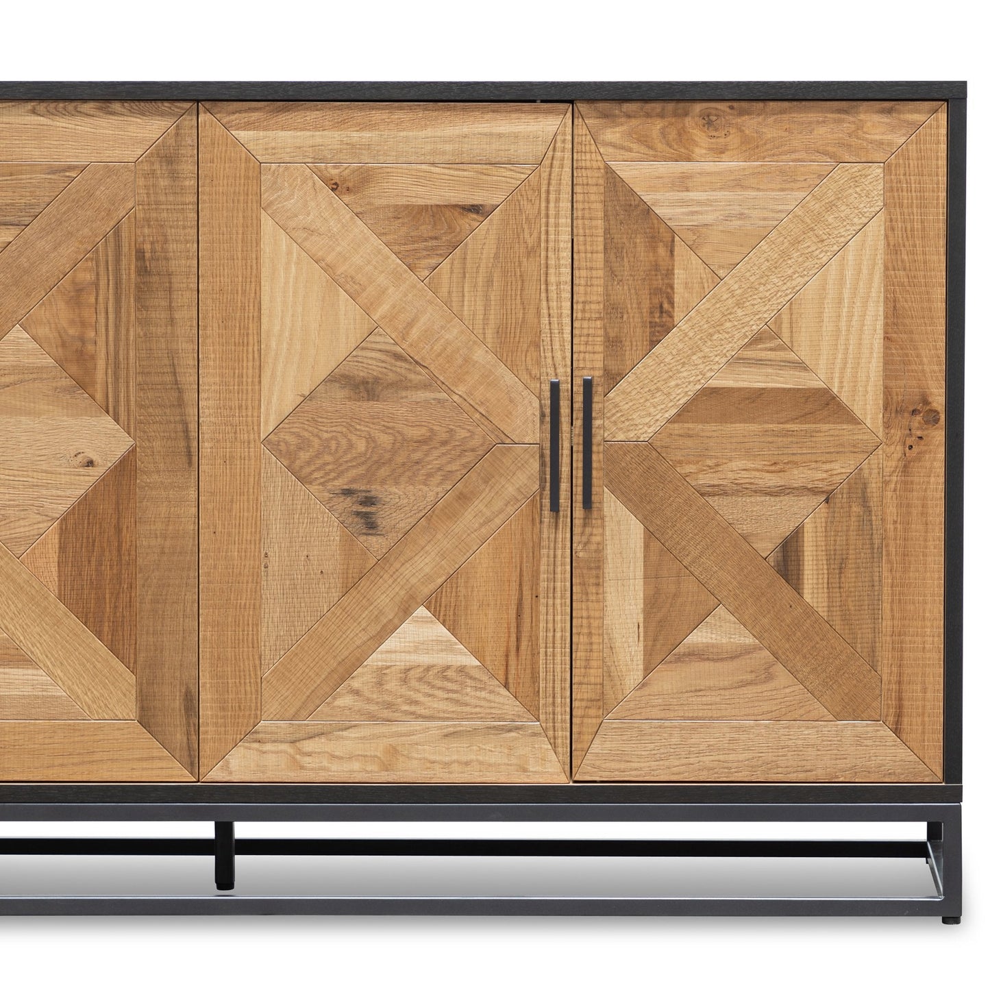 Ex Display - Percy 160cm Wide Sideboard - European Knotty Oak and Peppercorn
