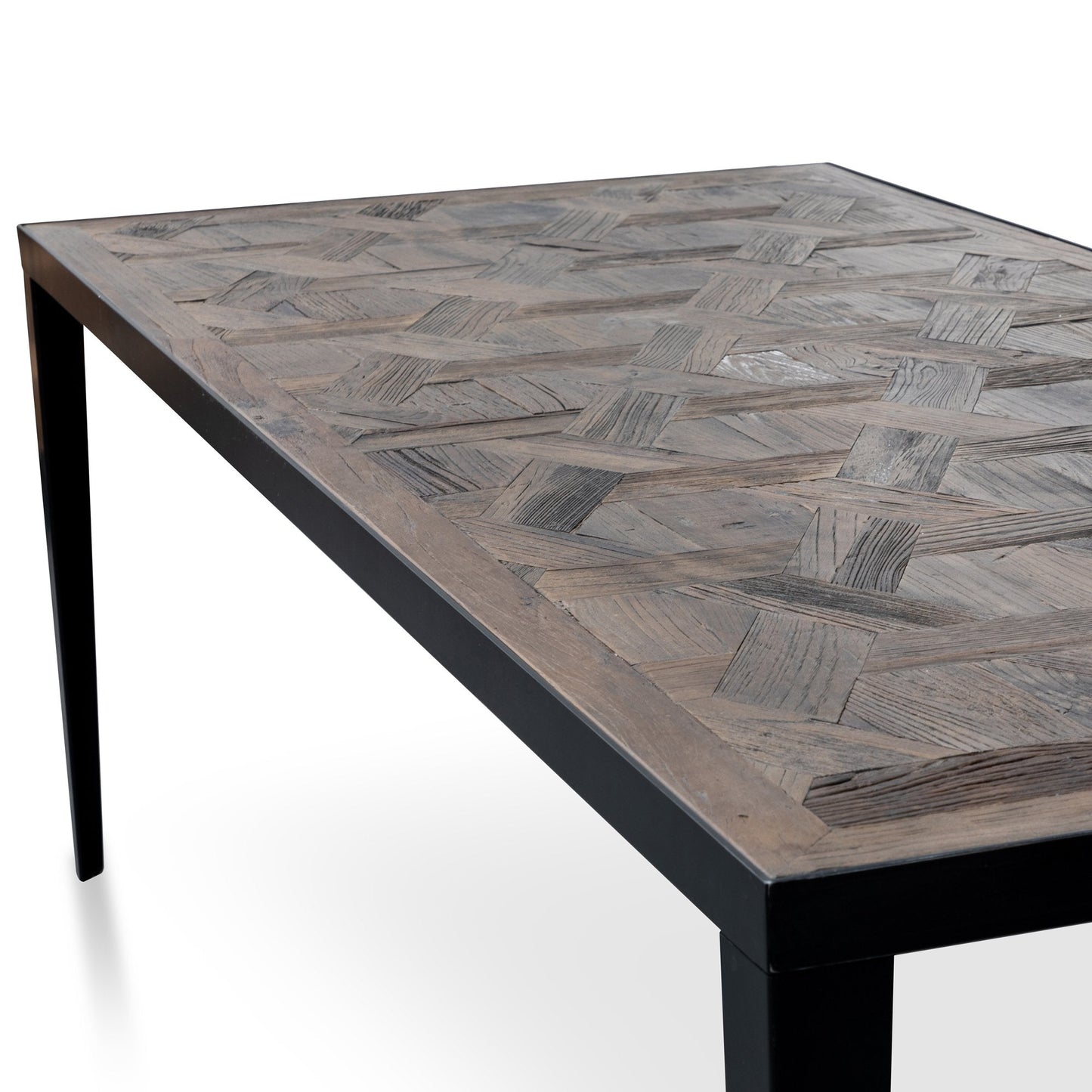 Clara 2.36m Wooden Dining Table - Dark Natural - Last One