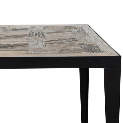 Clara 2.36m Wooden Dining Table - Dark Natural - Last One