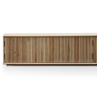 2m Wooden TV Entertainment Unit - Natural Ash
