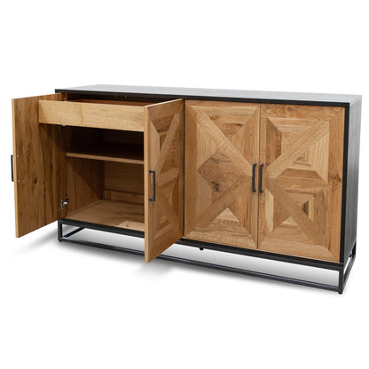 CDT2802-VN Wide Sideboard - European Knotty Oak and Peppercorn