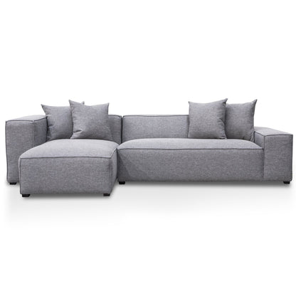 CLC2850-CA 3 Seater Left Chaise Sofa - Graphite Grey