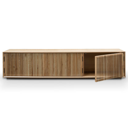 2m Entertainment TV Unit - Natural Ash Veneer