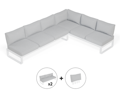 Fino With Arm & Backrest Outdoor Modular Sofa