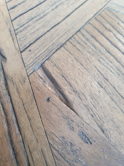 Clara 2.36m Wooden Dining Table - Dark Natural - Last One