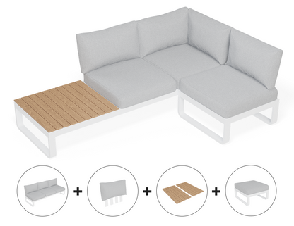 Fino 3- Seater With Ottoman Outdoor Modular Sofa
