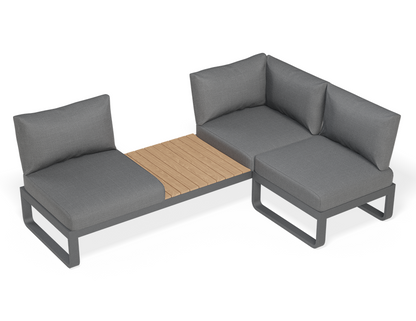 Fino 3- Seater With Ottoman Outdoor Modular Sofa