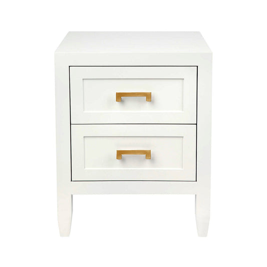 Soloman Bedside Table - Small White
