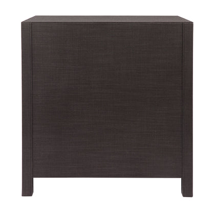 Astley Upholstered Bedside Table - Charcoal