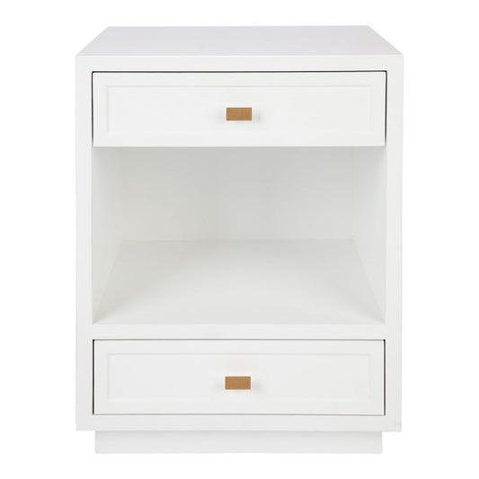Logan Bedside Table - White