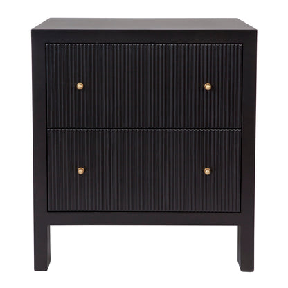 Ariana Bedside Table - Large Black