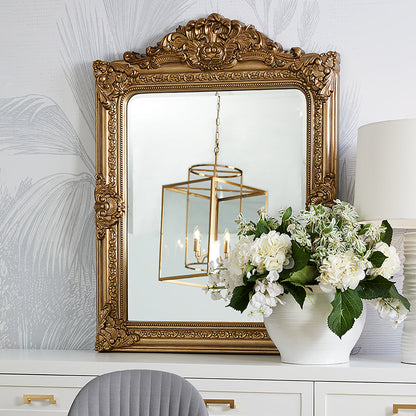 RETURNS STOCK - BRAND NEW - Elizabeth Wall Mirror - Antique Gold