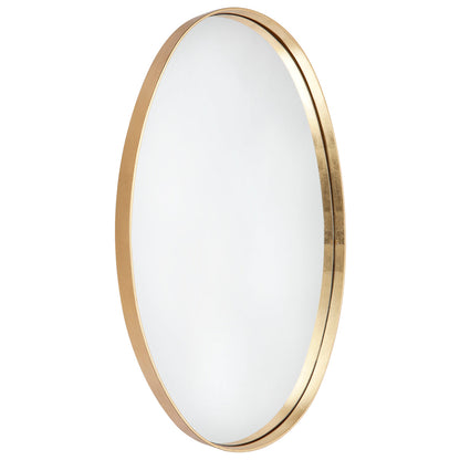 Lucille Oval Wall Mirror - Gold Leaf