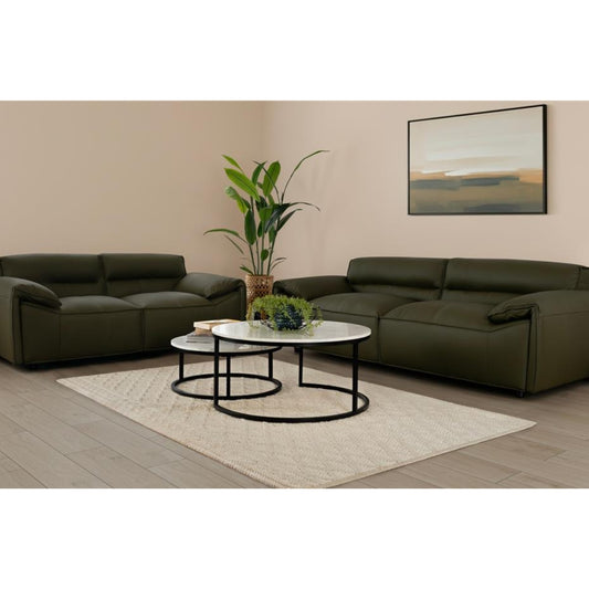 Vander Leather Sofa Set-Tan Leather