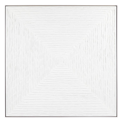 White Vortex Oil On Canvas Painting - Large