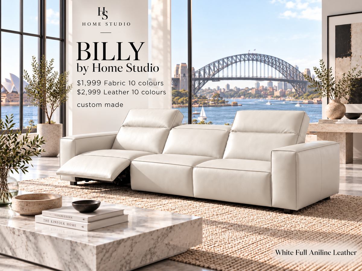 Billy white leather