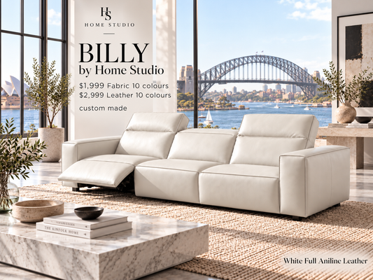 Billy white leather