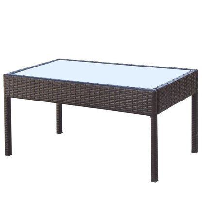 4 Piece Garden Lounge Set With Cushions Poly Rattan