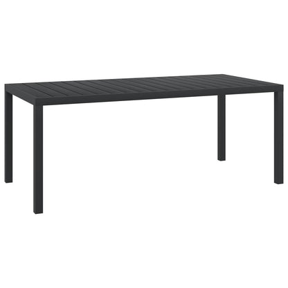 Garden Table Aluminium And Wpc