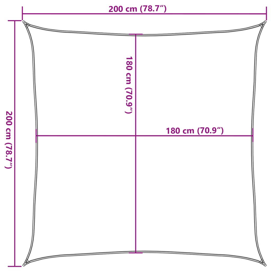 Sunshade Sail Hdpe Square