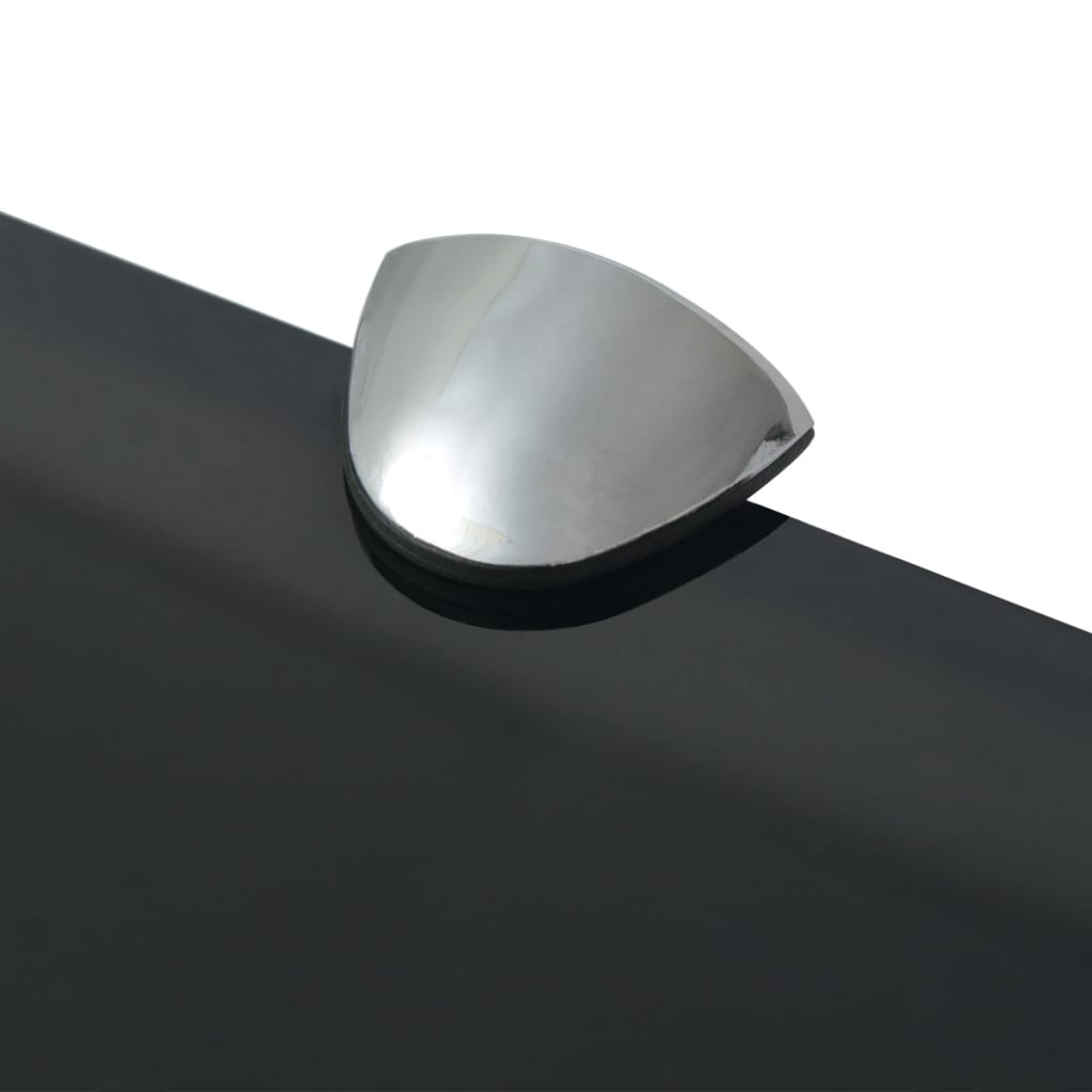 Floating Shelf Glass 8 Mm Black