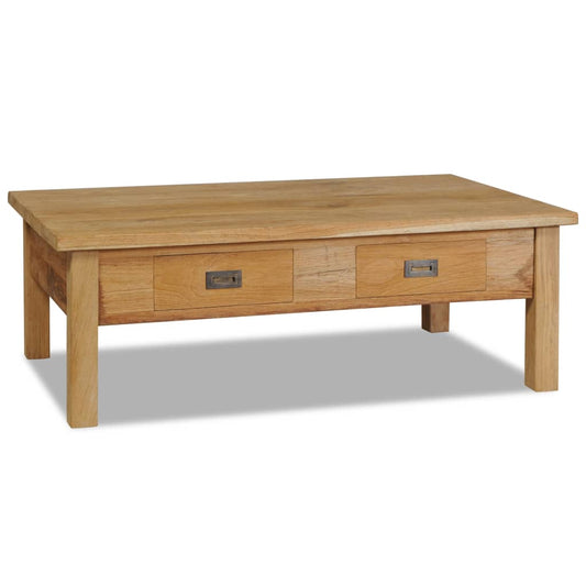 Coffee Table Solid Teak 100X60X35 Cm
