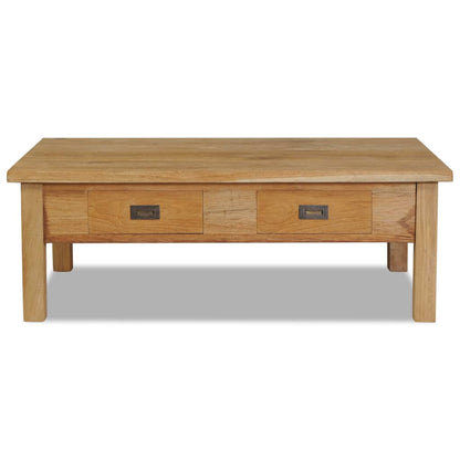 Coffee Table Solid Teak 100X60X35 Cm