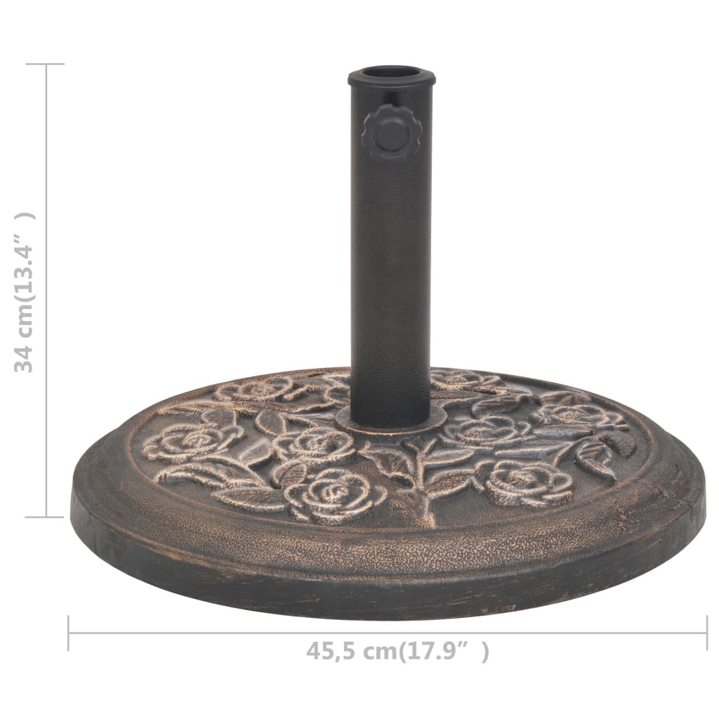 Parasol Base Resin Bronze 9 Kg