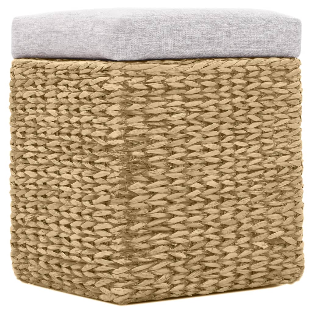 Bench With 2 Ottomans Seagrass